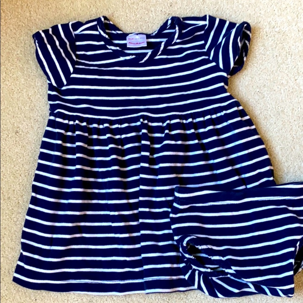 Hannah Andersson dress and diaper cover 12-18m